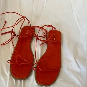 Cherry red sandals! 🍒